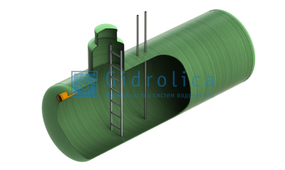 Топливная емкость Gidrolica Tank Fuel/горизонтальный вариант/3520х10400мм