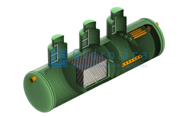 Gidrolica LOS-System 3/пескоотделитель-бензомаслоотделитель-сорбционный фильтр/130