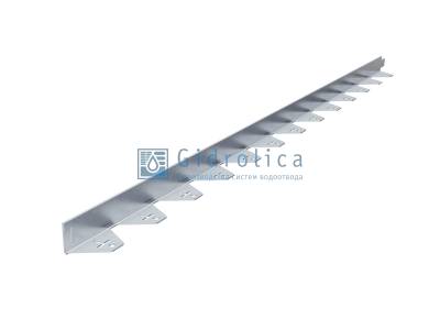 Бордюр Gidrolica Line Steel L-образный из оцинкованной стали 1200х40х45х1,5мм