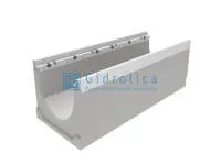 Лоток водоотводный бетонный коробчатый(СО-150мм), с оцинкованной насадкой, с уклоном 0,5% КUу 100.24,8 (15).30(23,5)-BGZ-V, № 12